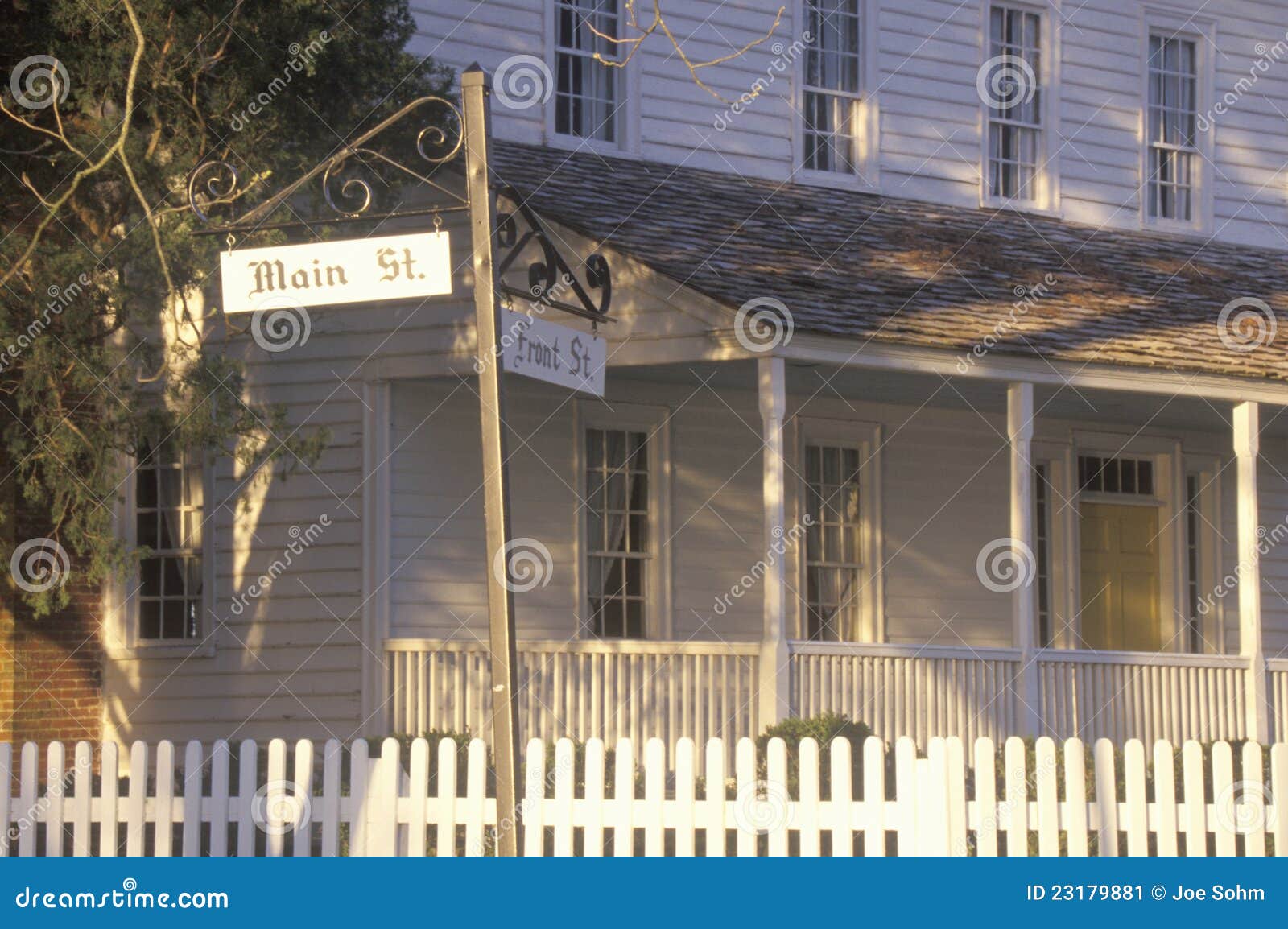The Bonner House stock image. Image of united, fence 23179881