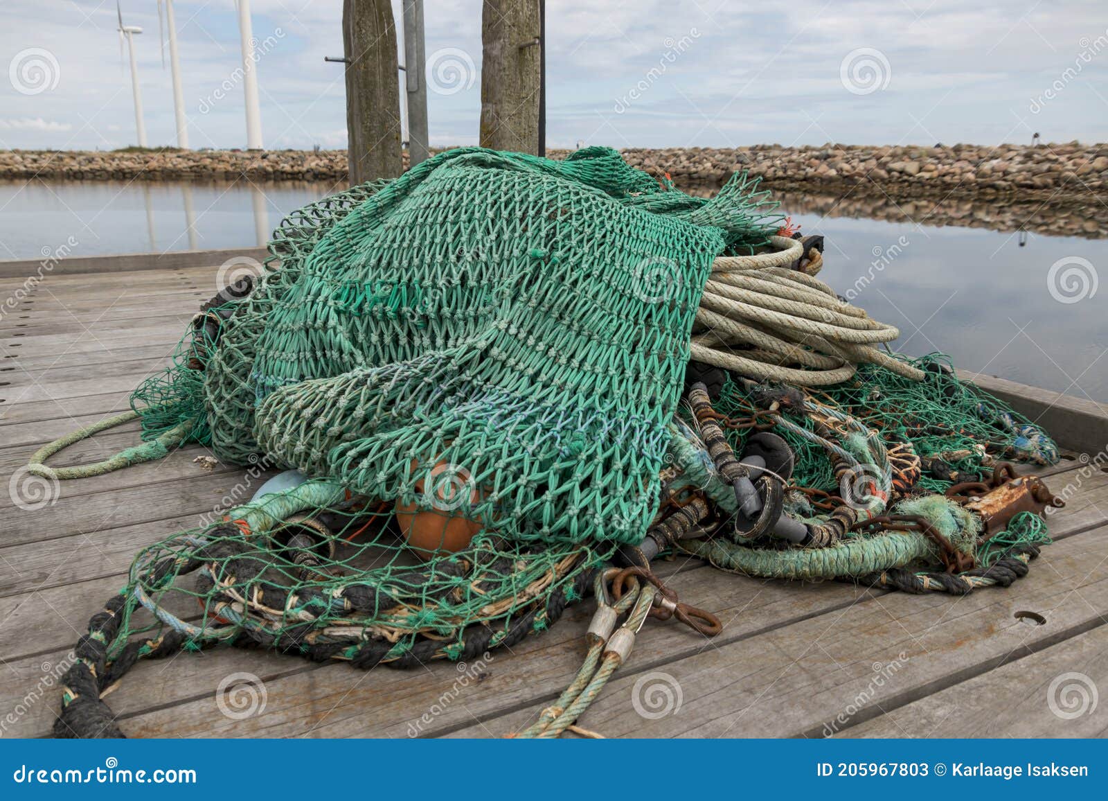Equipment for a Fishing Cutter, Equipment for Fishing from a Fishing Boat,  Fishing Nets and Fishing Equipment are on Land Ready To Stock Image - Image  of equipment, marine: 205967803