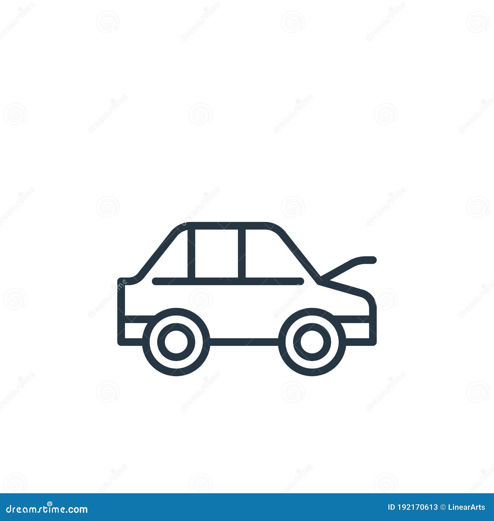 Car Icon Vector Illustration EPS 10. Dashboard Panel Indicators
