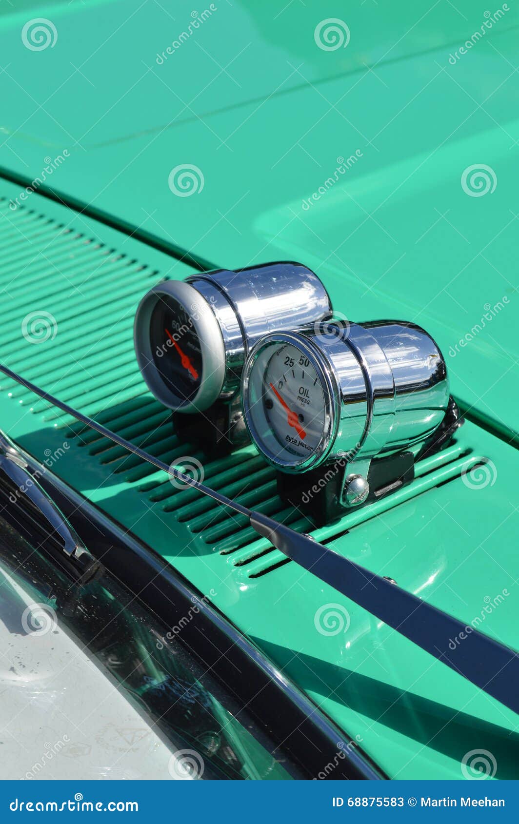 Mounted Instrument Gauges. Editorial Stock Photo Image of