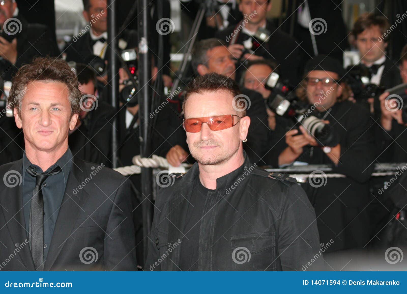 Bono and Sean Penn editorial stock image. Image of penn 14071594