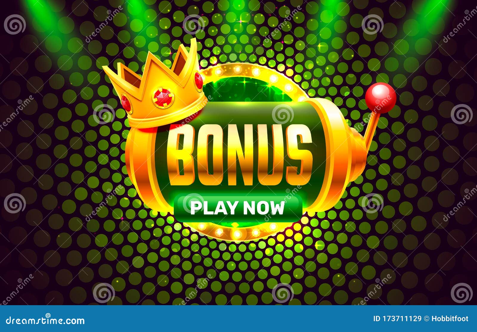 Online Casino Coin, Cash Machine Play Now Register. Stock Vector