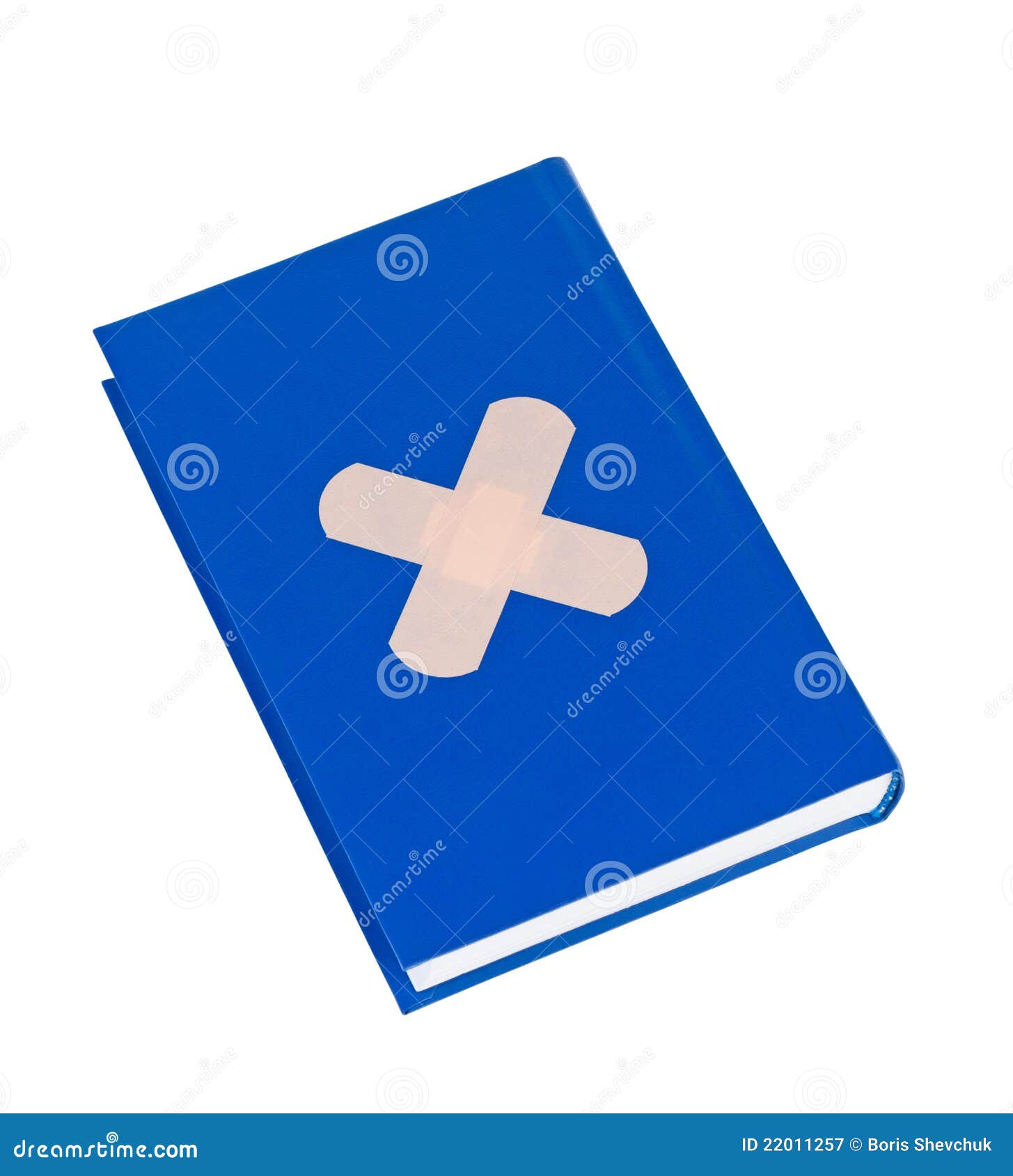 Book with Adhesive Tape Isolated. Stock Image Image of white