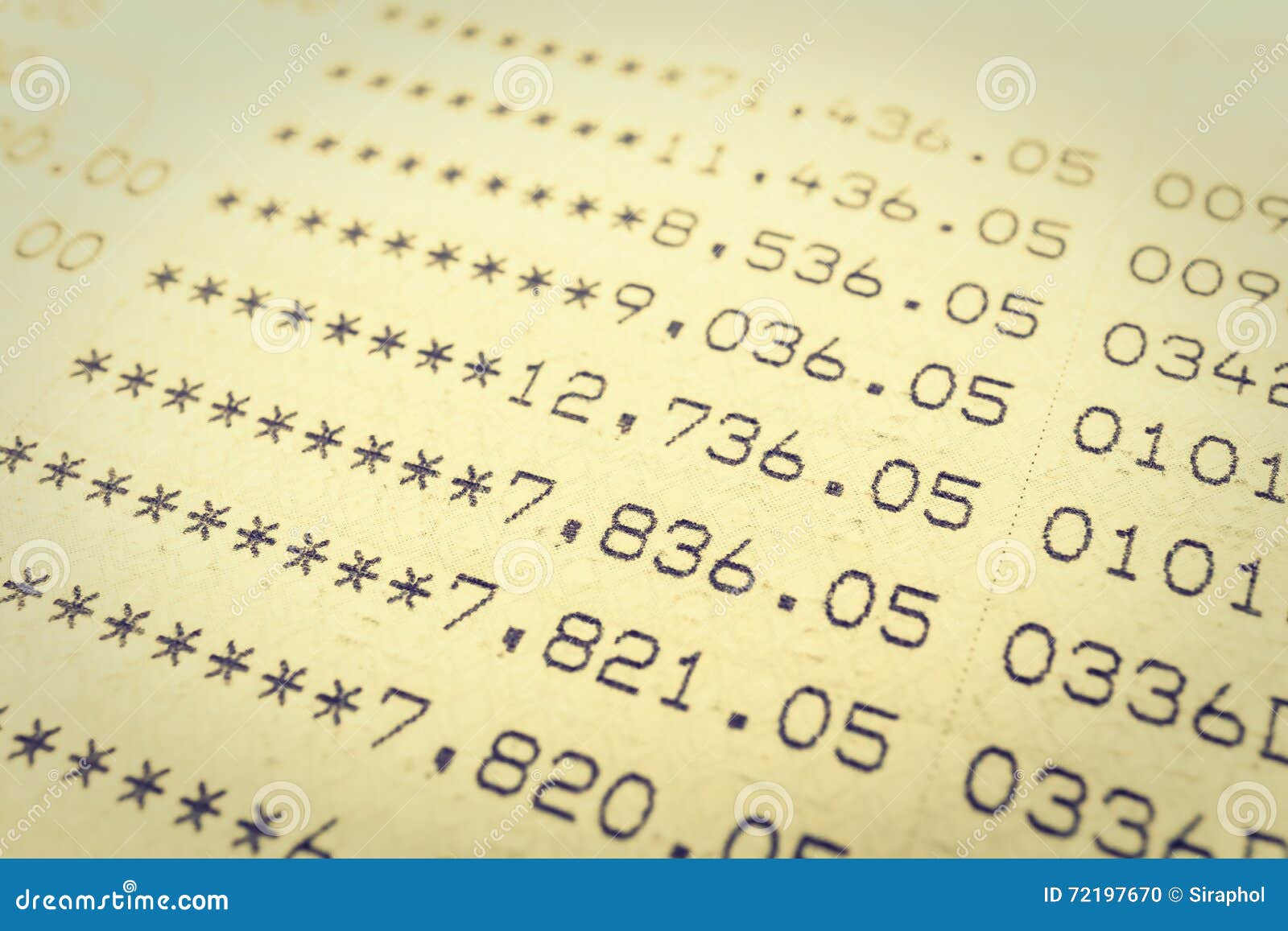 Book Bank Statement Account Stock Photo Image of financial,