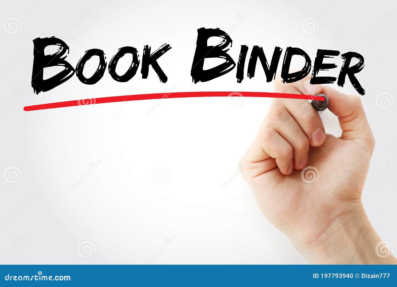 Book Binder With Empty Cover For Background. Template Design (mock Up