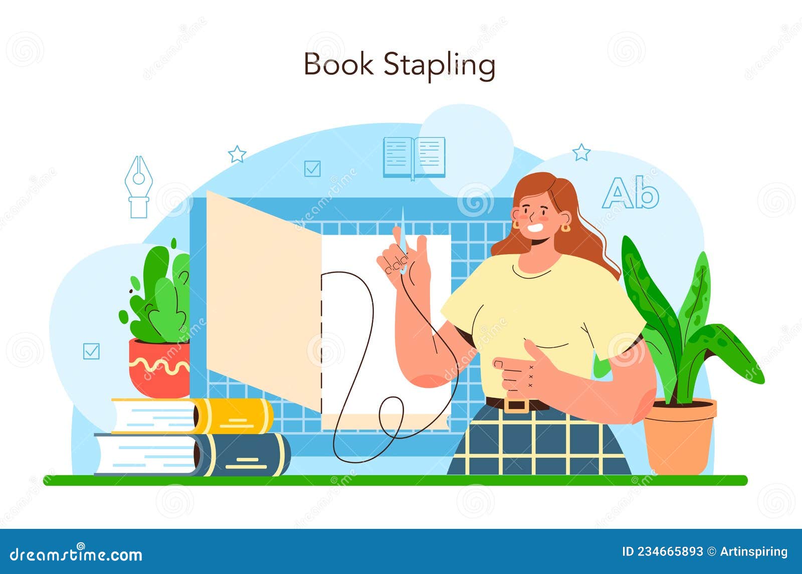 Book Binding. Printing House Technology, Printed Publications Stock