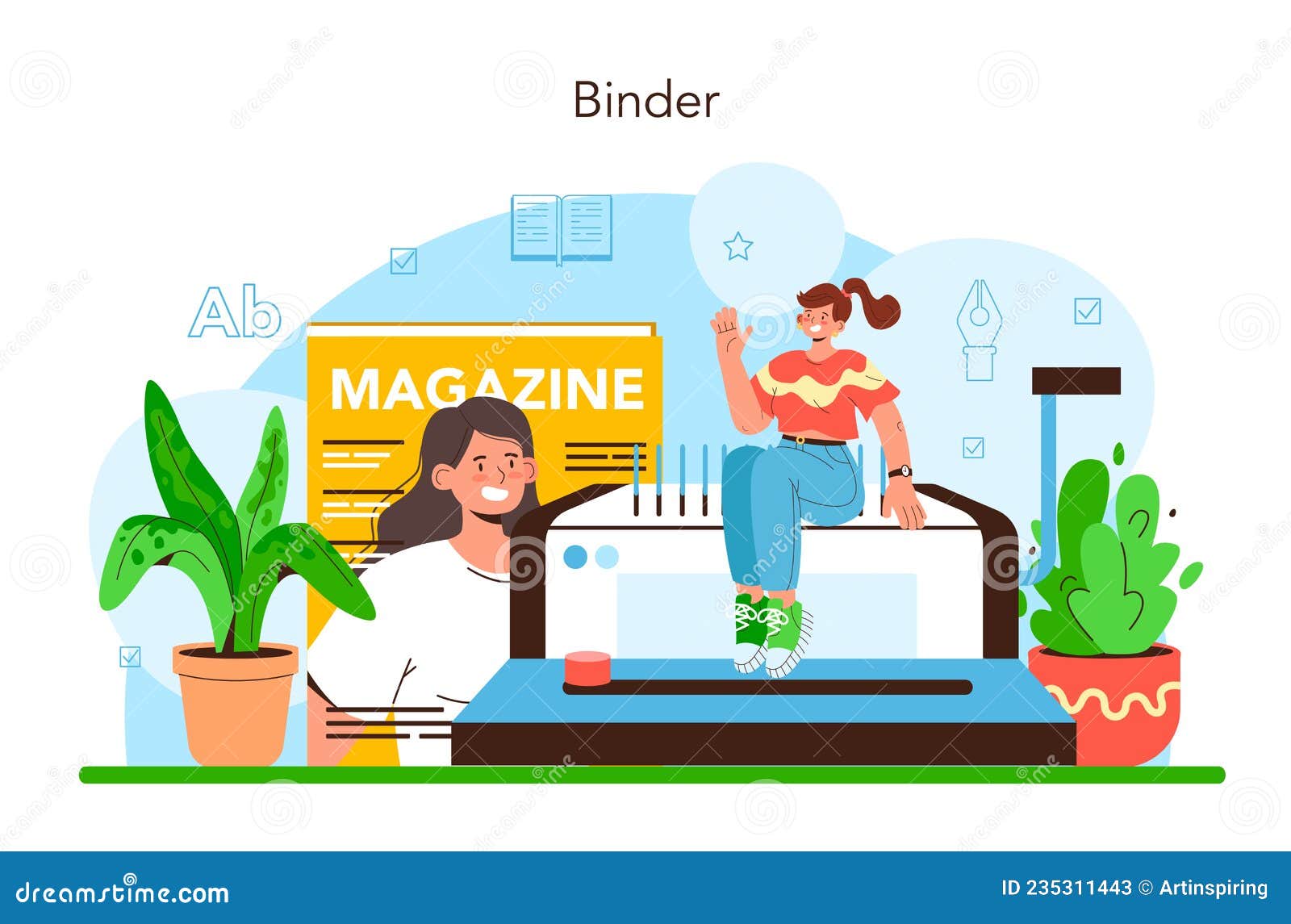 Book Binding. Printing House Technology, Printed Publications Stock