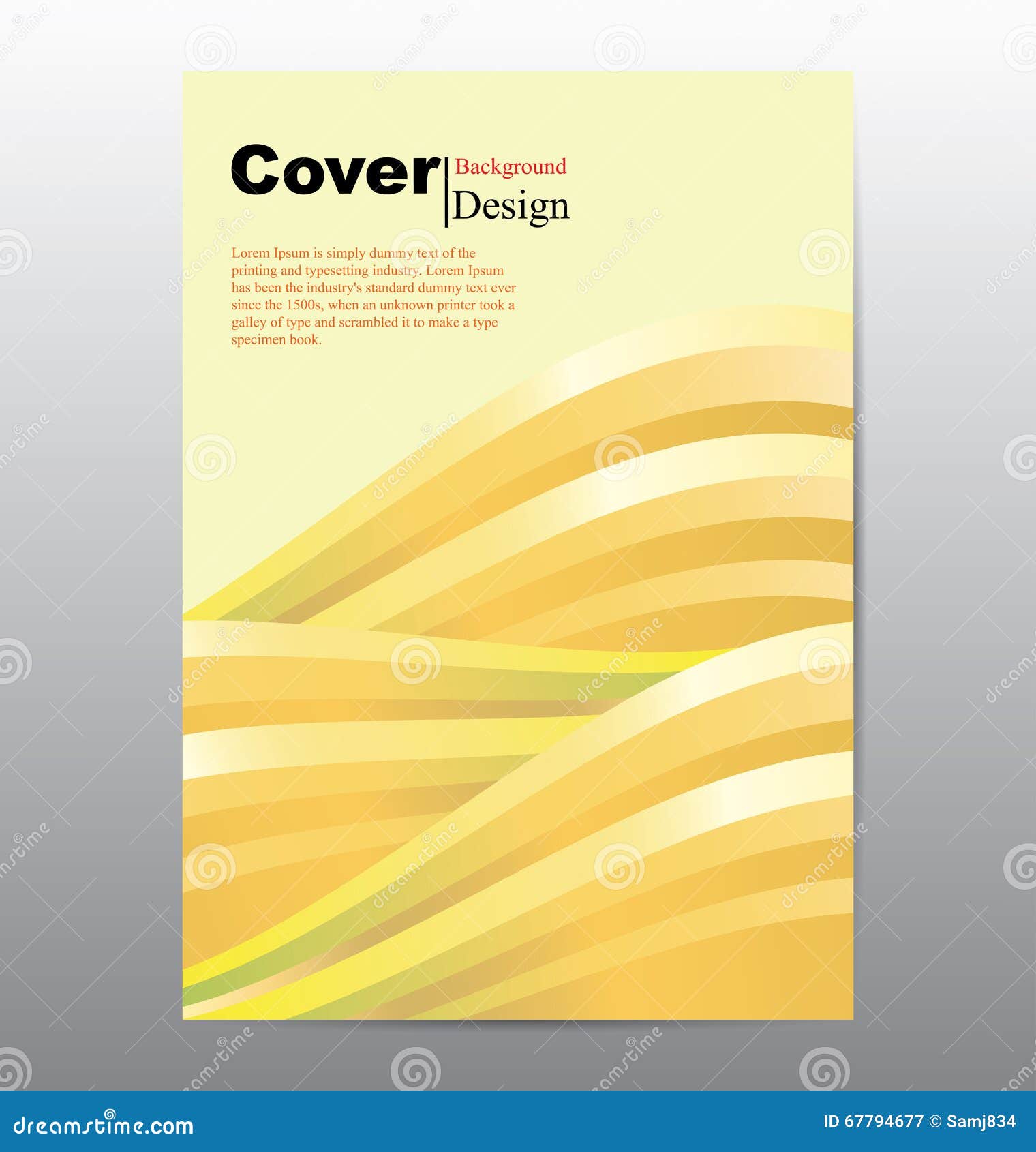 Book Cover with Abstract Line Waves Background Stock Vector - Illustration  of report, cover: 67794677