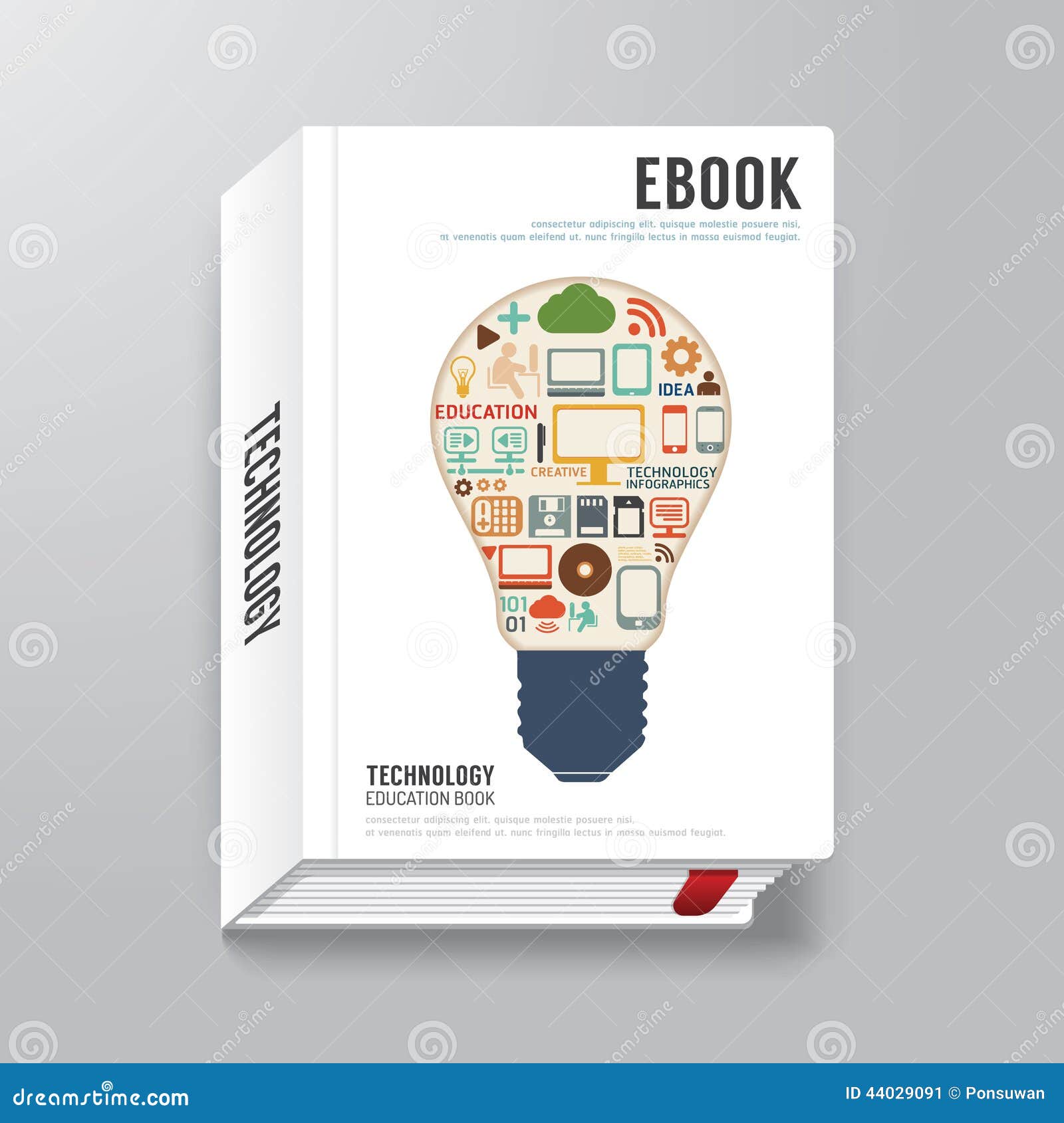 Book Cover Digital Design Minimal Style Template / Can Be ...