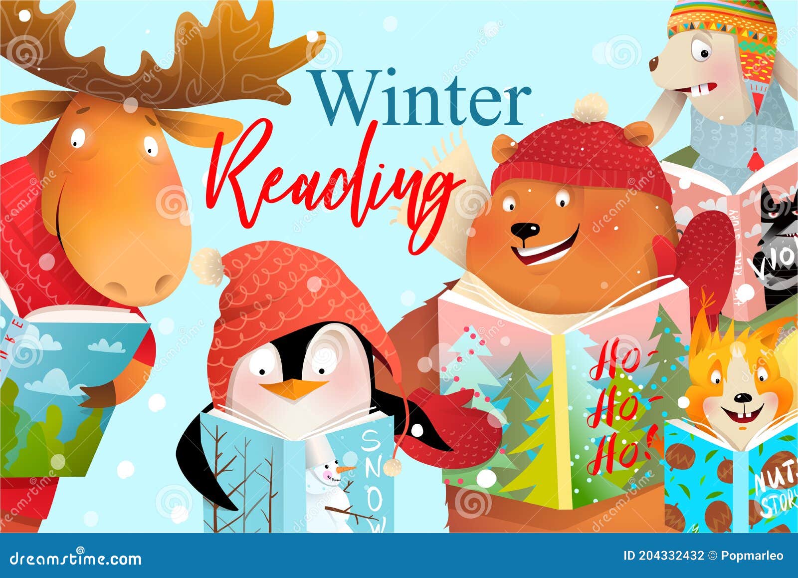 Book Cover Kids Animals Read and Study in Winter Stock Vector - Illustration of cover, bear: 204332432 Book Cover Kids Animals Read and Study in Winter Stock Vector - Illustration of cover, bear: 204332432