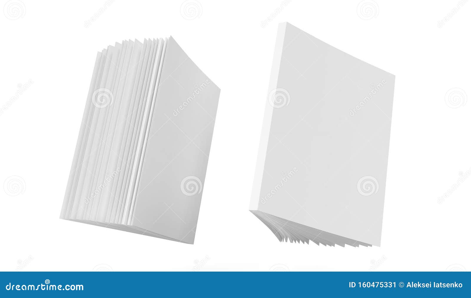 Download Book Cover Mockup Template Face Pages 3d Render Stock Illustration Illustration Of Magazine Blank 160475331