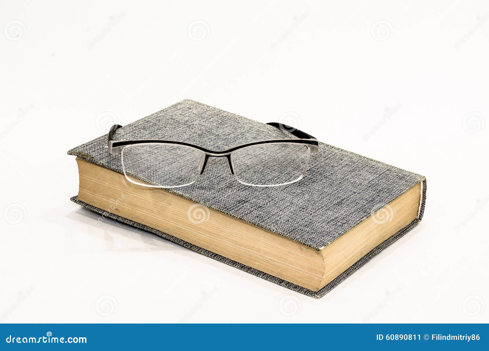 Book with glasses stock image. Image of playscript, cover 60890811