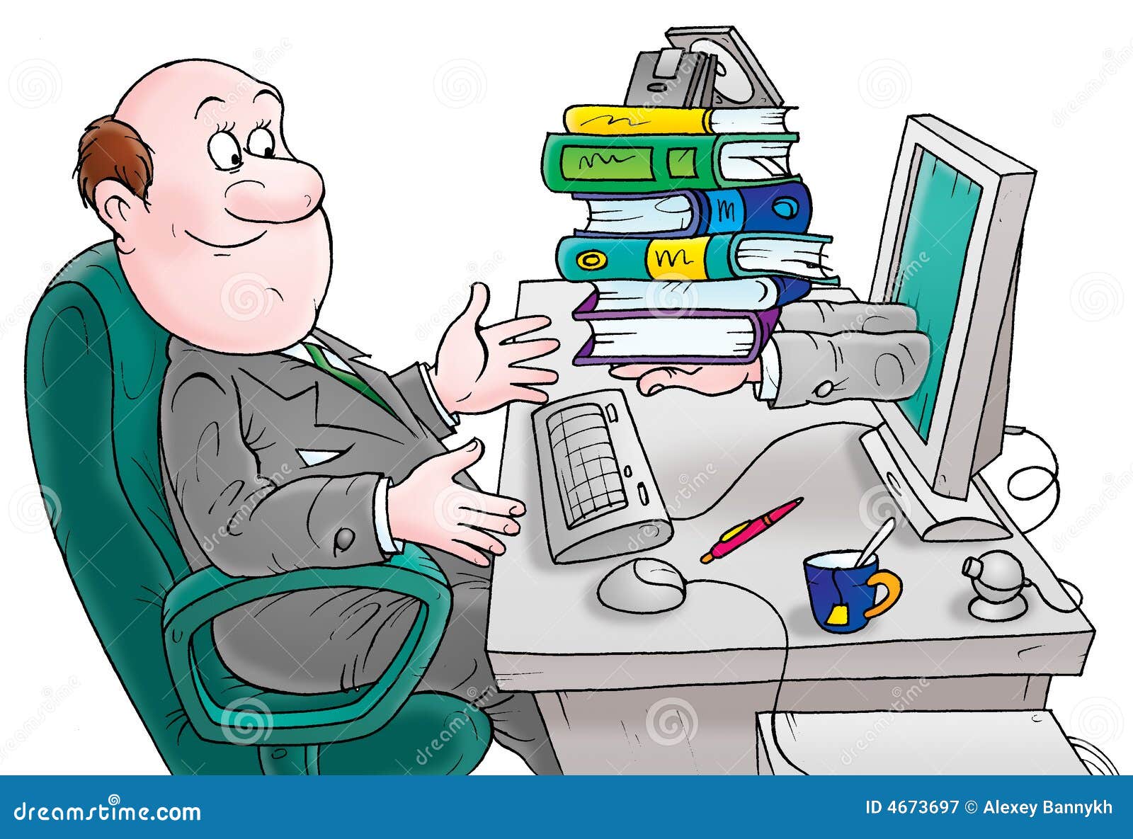 Book keeper stock illustration. Illustration of explorer 4673697