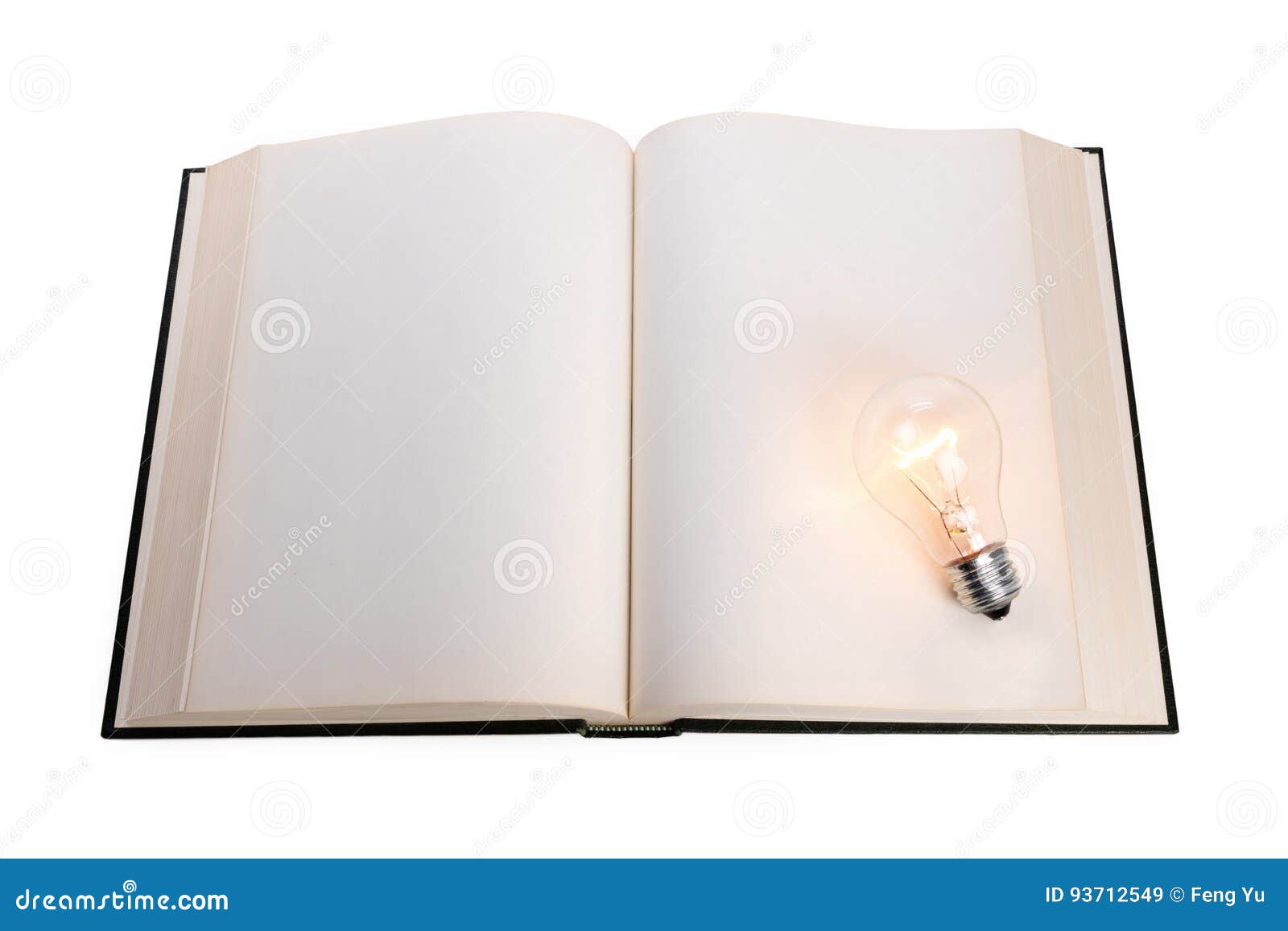 Book and light bulb stock image. Image of innovation 93712549