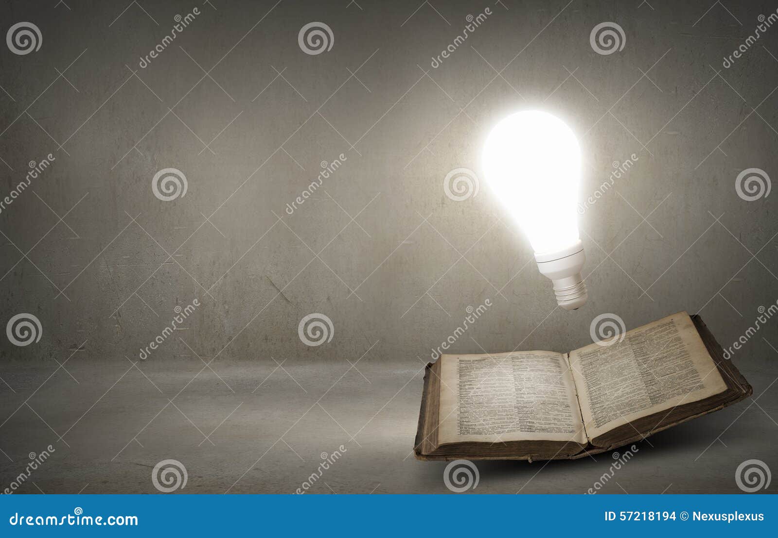 Book and light bulb stock photo. Image of information 57218194