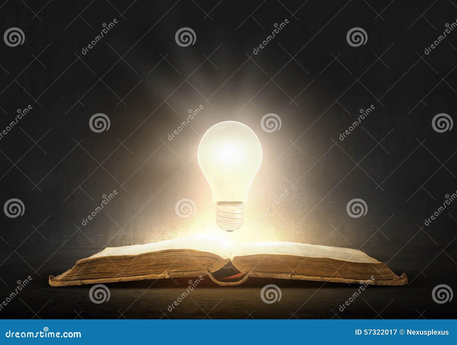 Book and light bulb stock image. Image of study, page 57322017