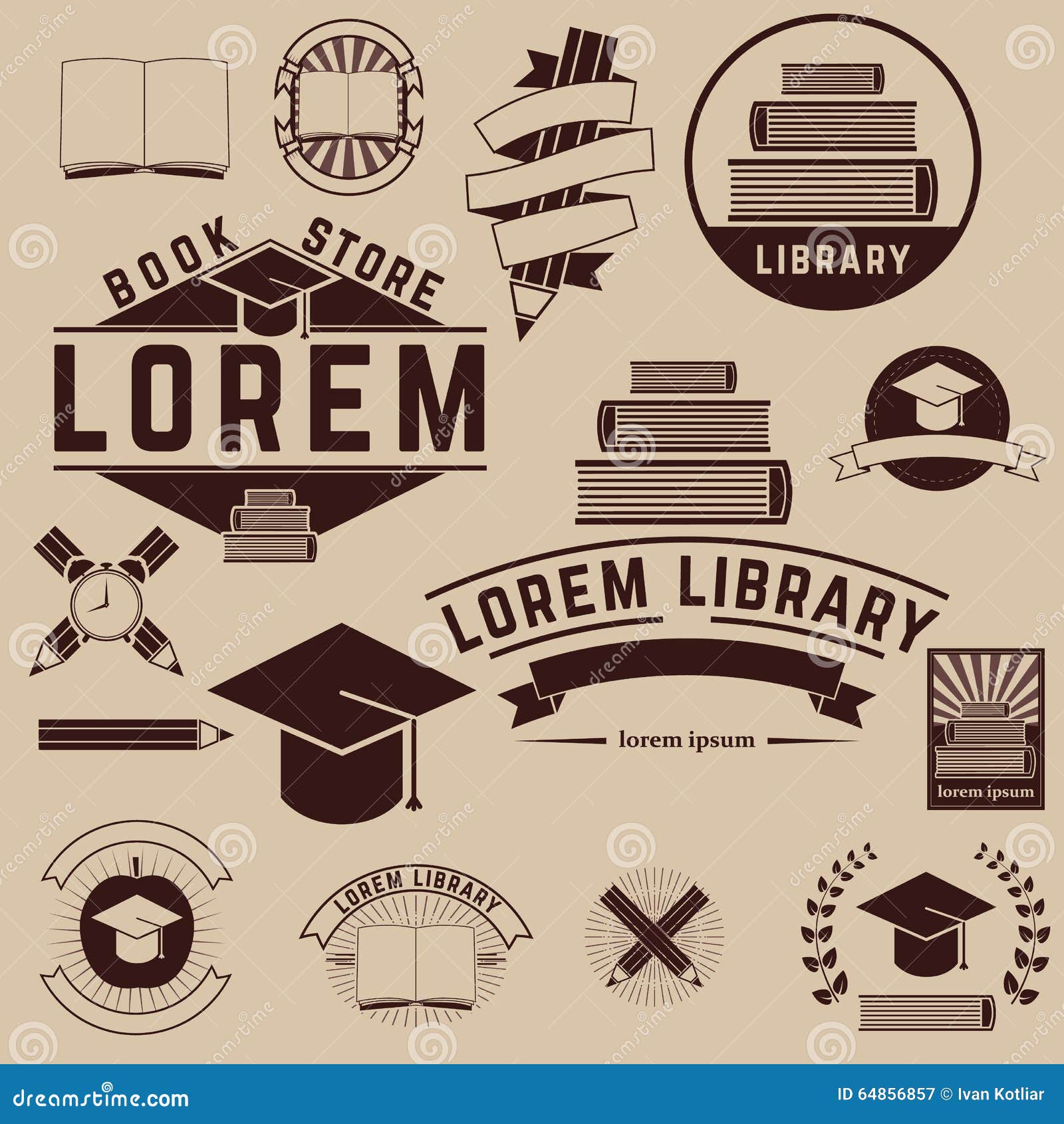 library logo design