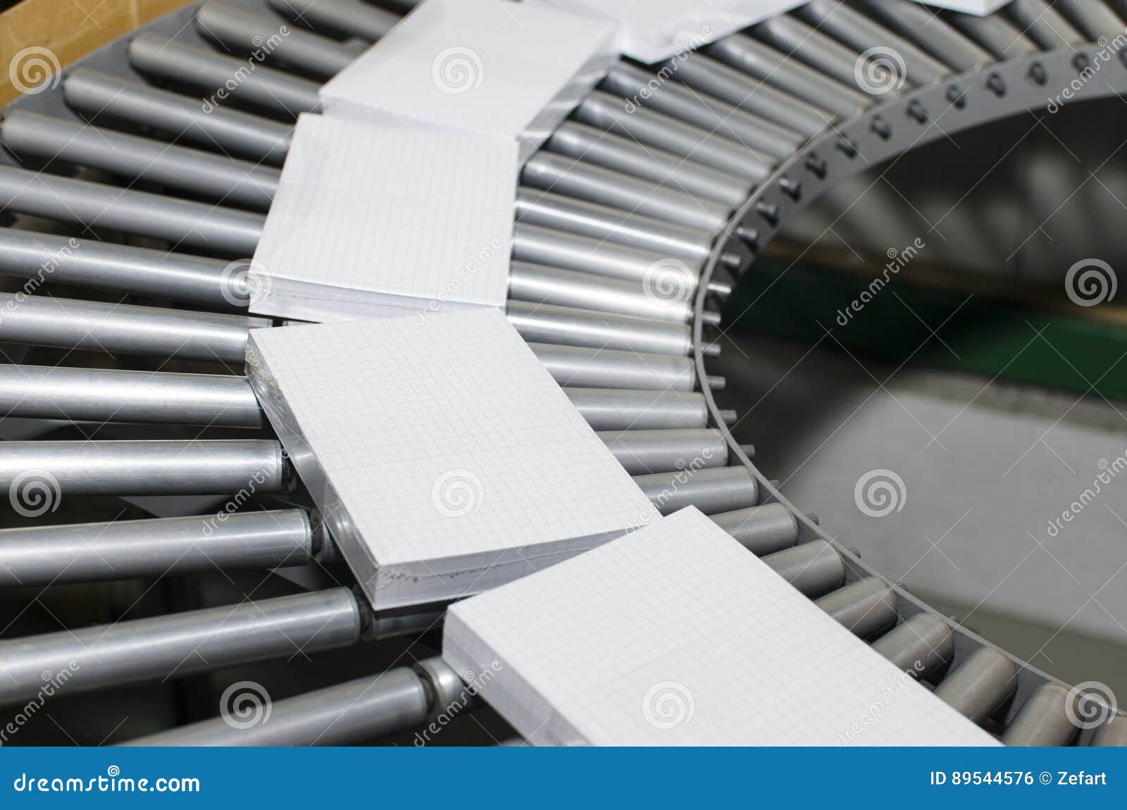 Book, Magazine Production Line into Press Plant Stock Photo - Image of
