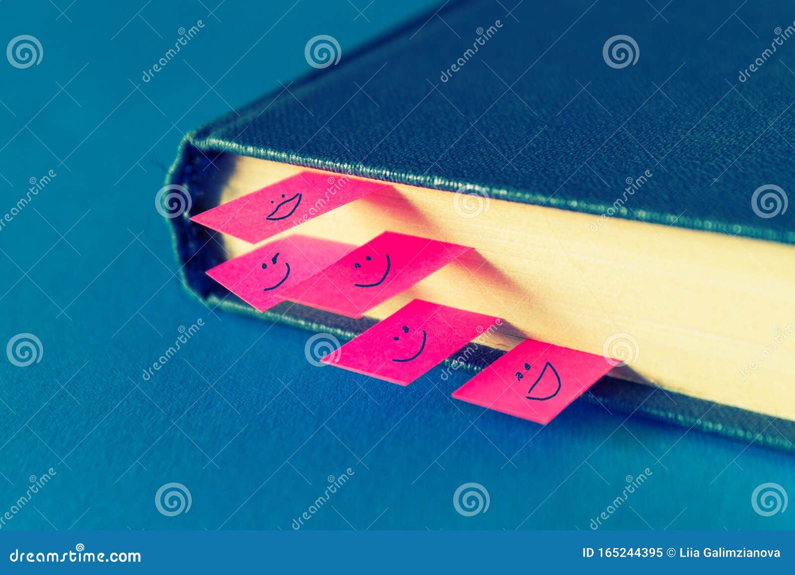 Book with many bookmarks stock image. Image of dictionary 165244395