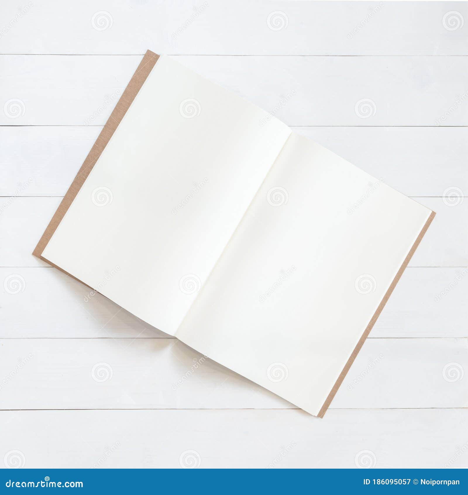 Download Book Mockup Template Open Page A4 Size Recycle Paper Flat Lay On White Wood Table From Top View Stock Image Image Of Open Board 186095057