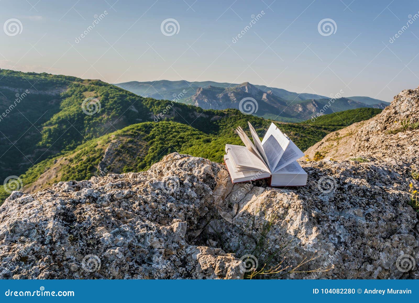 Book in the mountains 4 stock photo. Image of read, nature 104082280