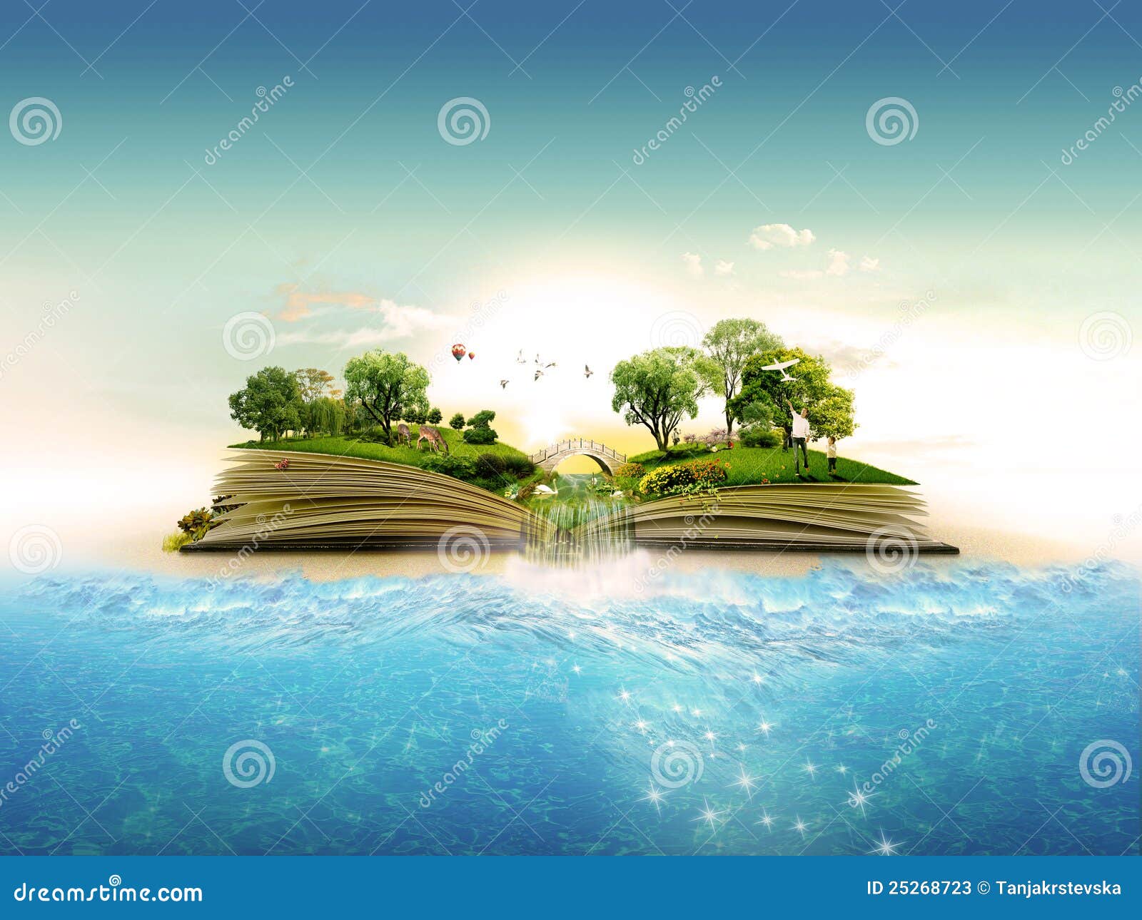 Book of nature stock illustration. Illustration grass - 25268723