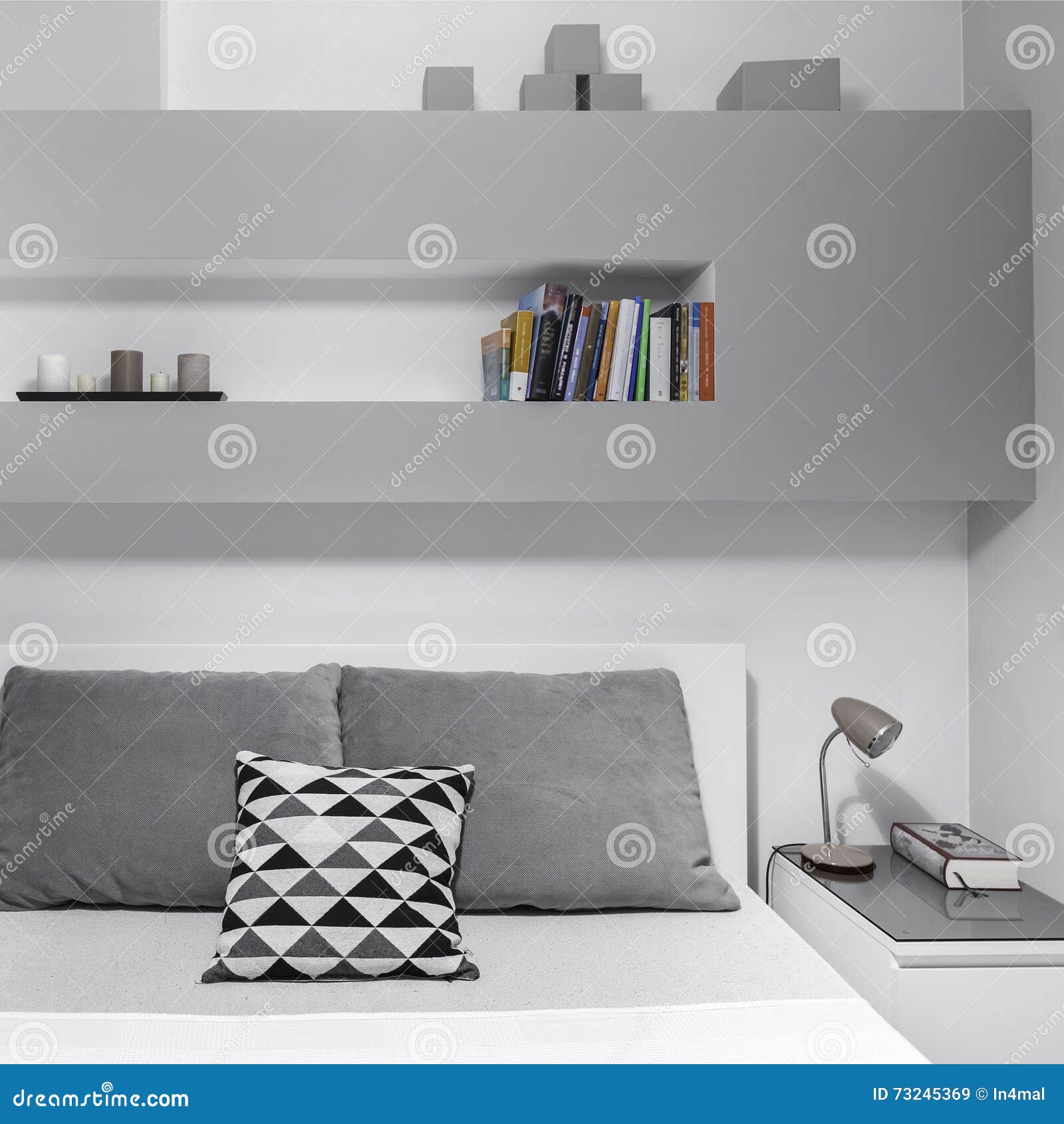 Book on nightstand stock image. Image of comfort, nightstand - 73245369