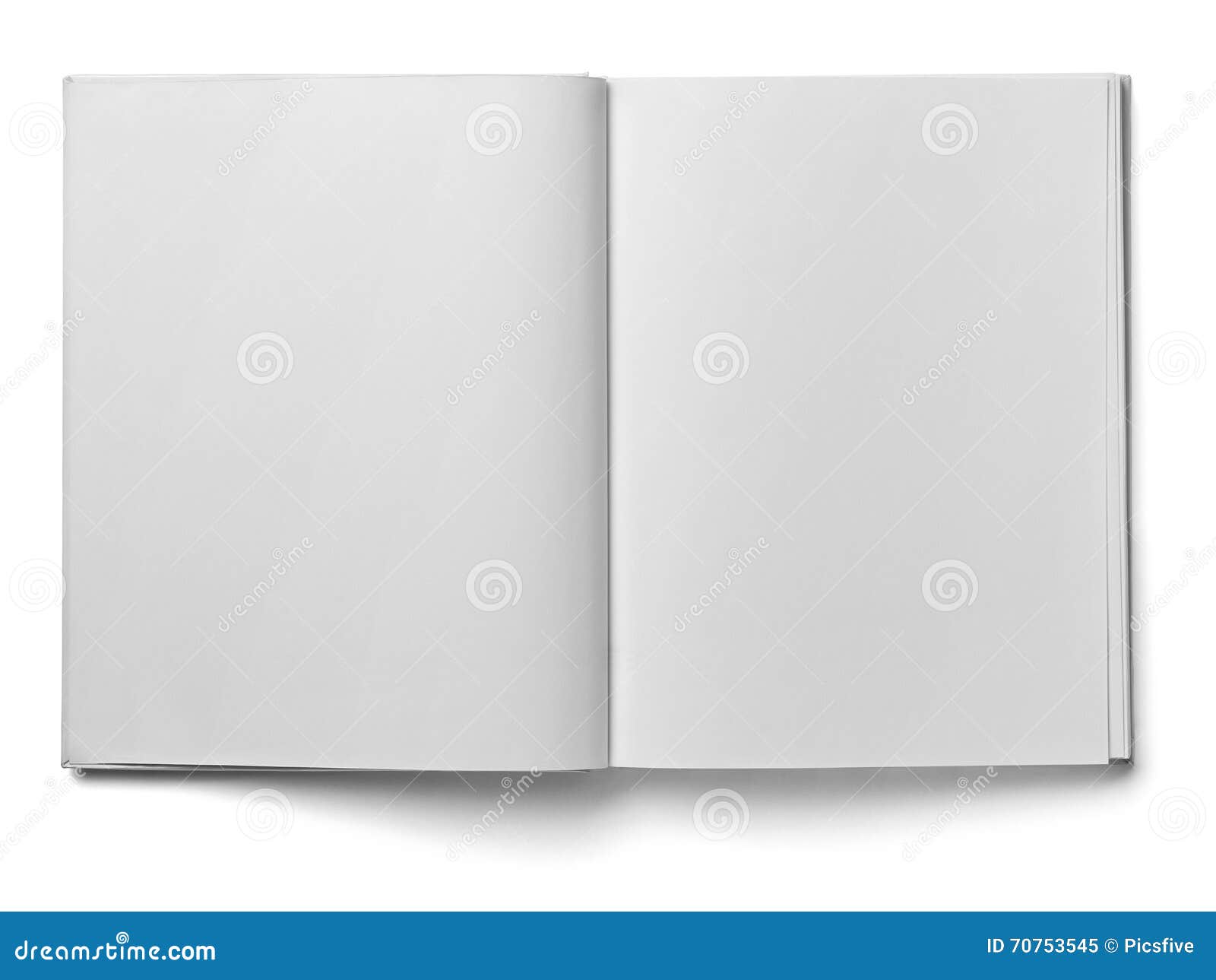 Book Notebook Textbook White Blank Paper Template Stock Image Image
