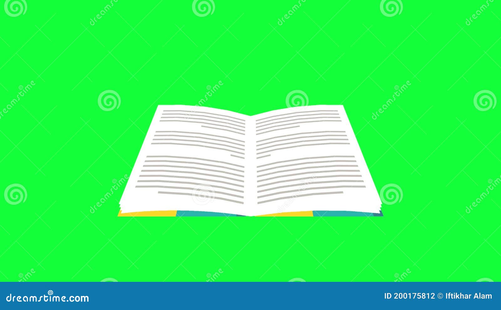 Text Book Open Literature Animation Stock Footage - Video of knowledge,  icon: 192040902