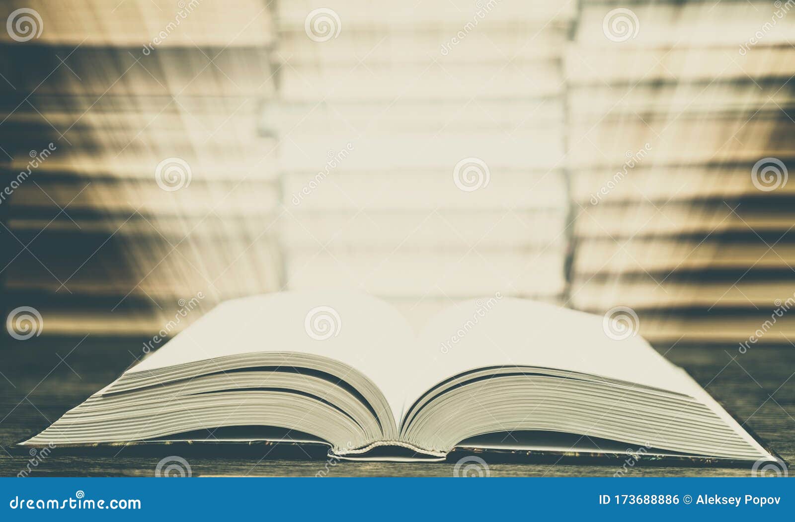 Book Pages Emit Light. Symbol of Wisdom Stock Photo Image of light