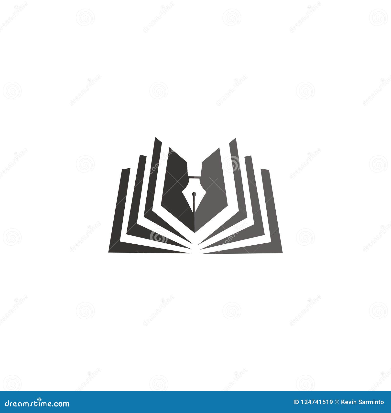 Book pen logo design (2108166)