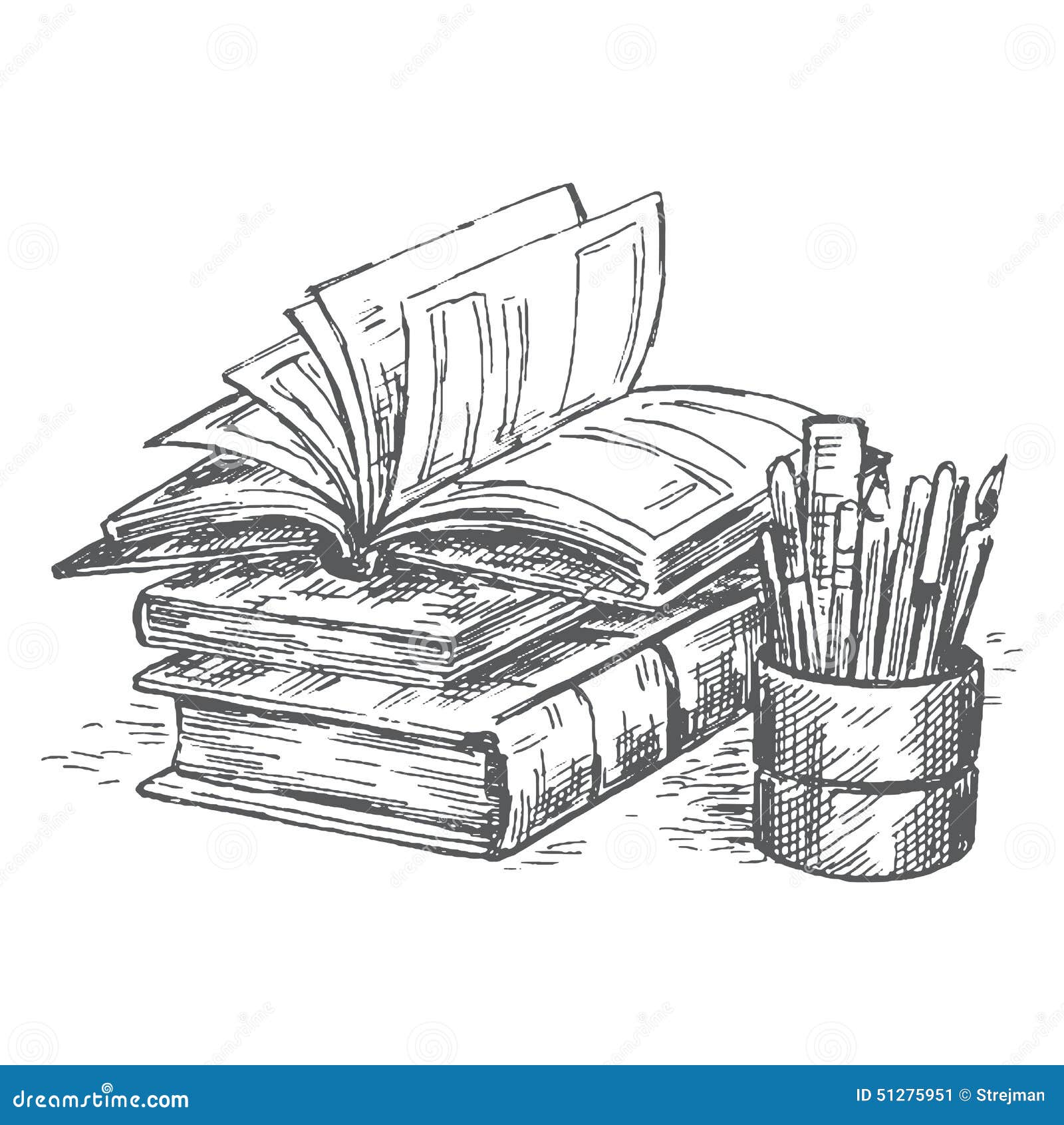 Book Pen Stock Illustration - Download Image Now - Engraved Image, Pen,  Fountain Pen - iStock