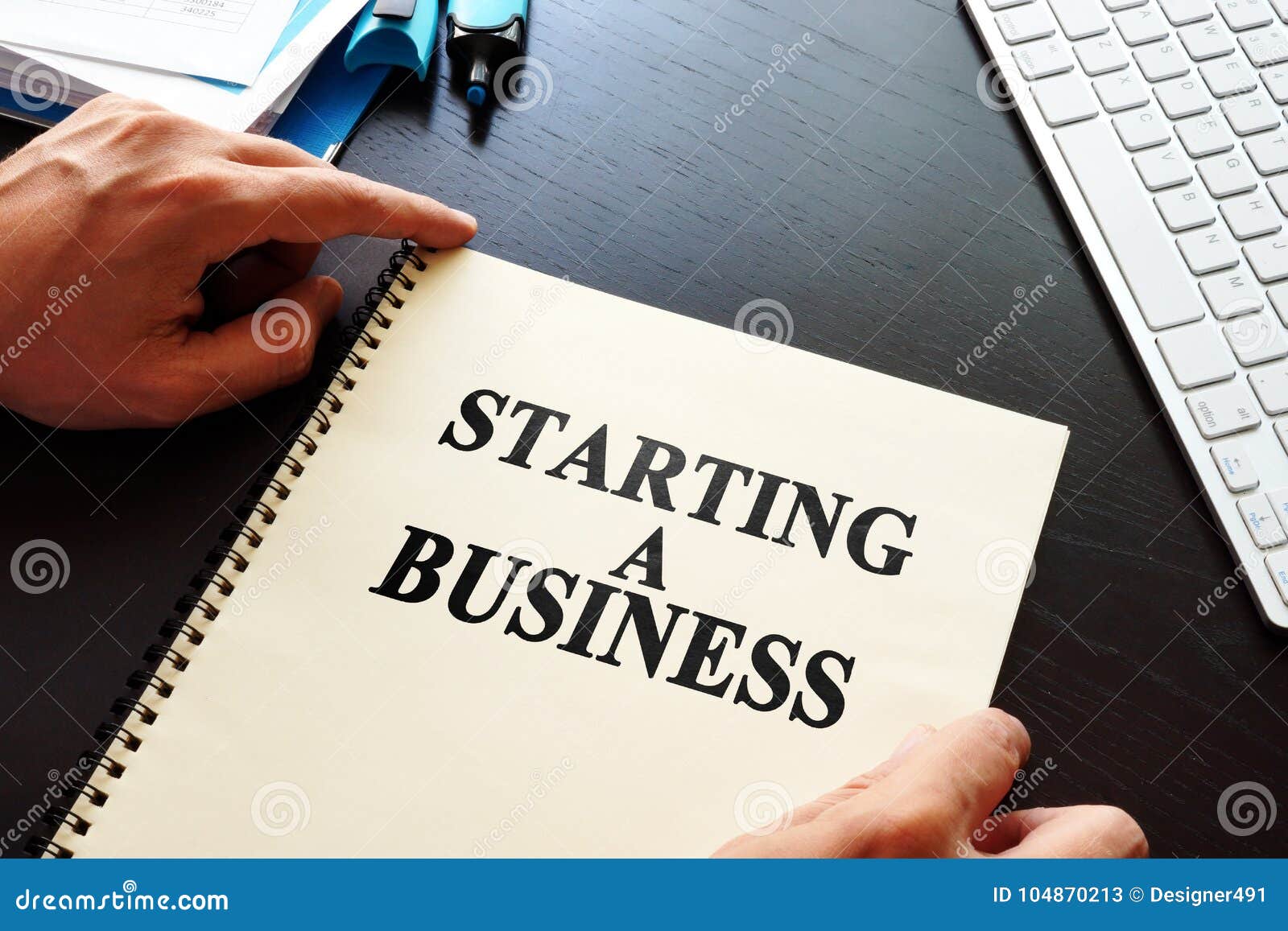 Book Starting A Business Stock Image Image Of Motivation 104870213