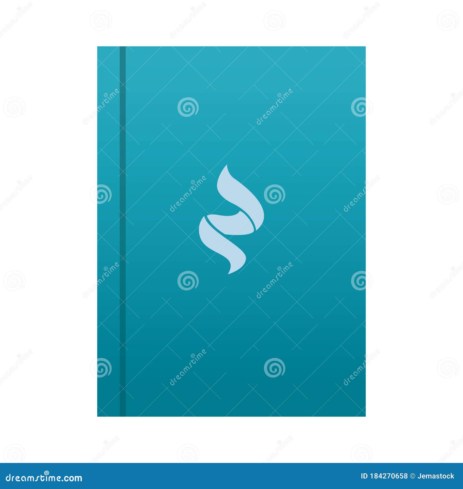 Book with Stationery Template Stock Vector Illustration of label