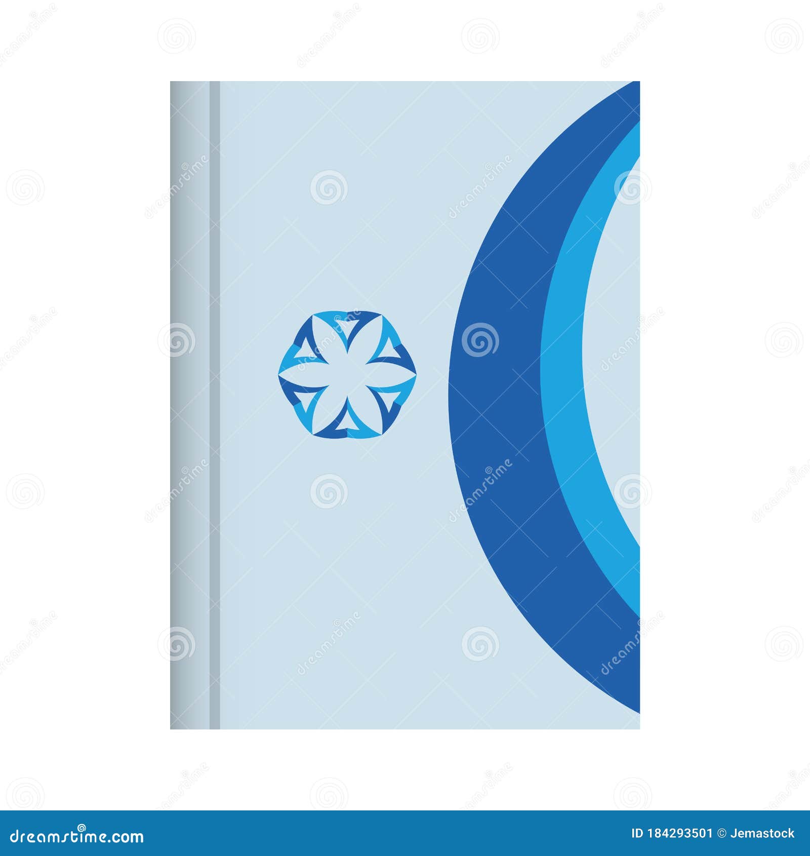 Book with Stationery Template Stock Vector Illustration of book