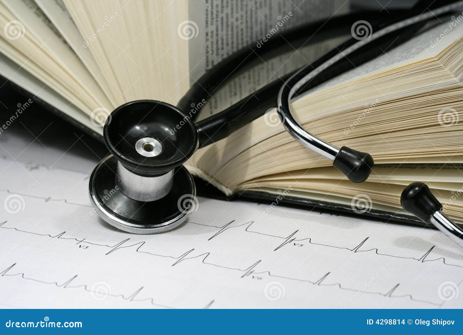 Book and stethoscope stock photo. Image of rate, stethoscope 4298814