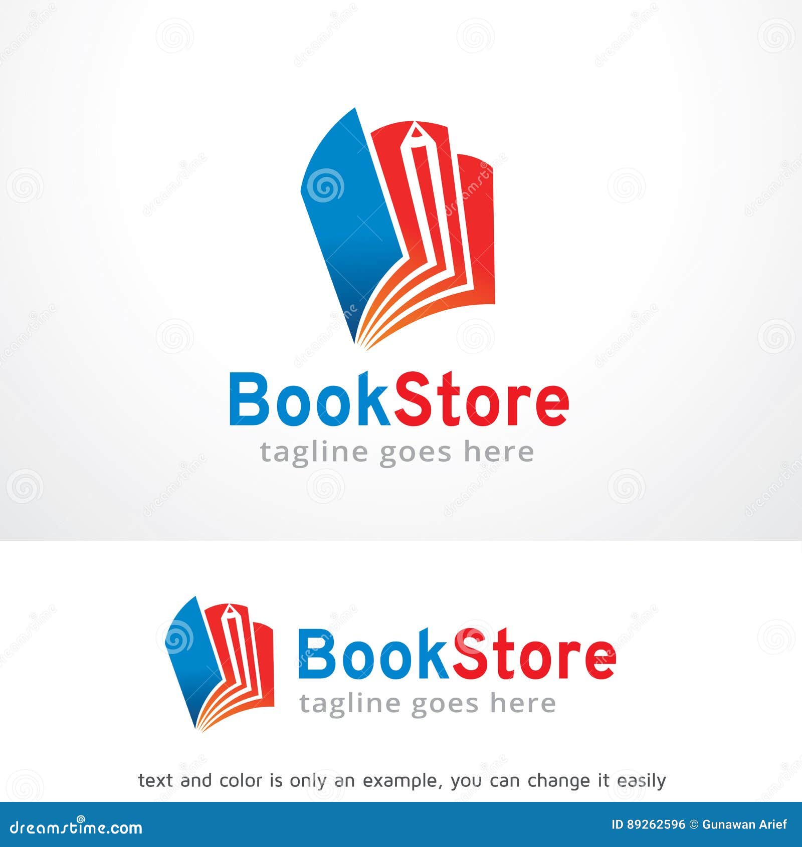 Book Store Logo Template Design Vector, Emblem, Design Concept