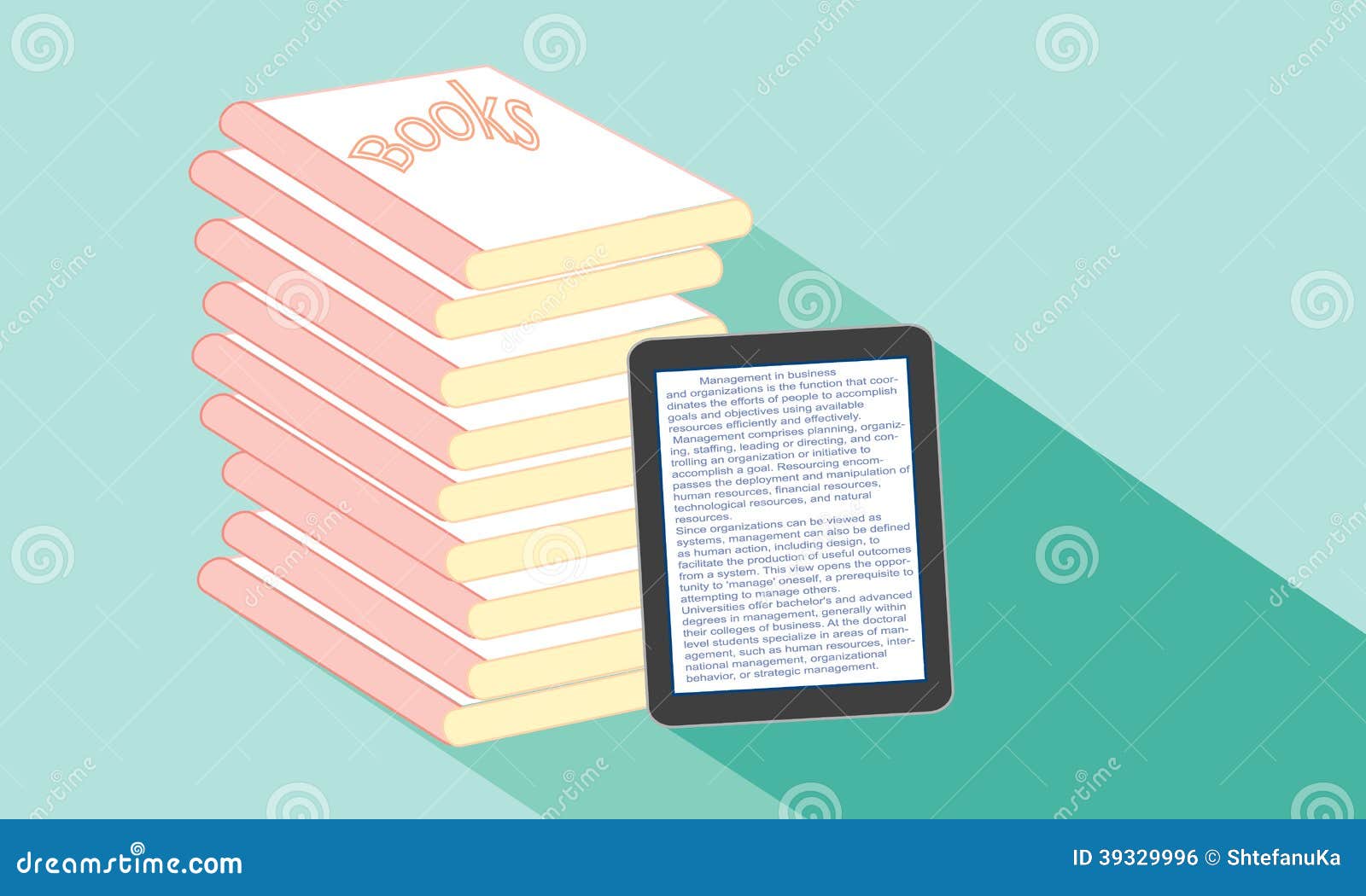 Book or tablet stock illustration. Illustration of books 39329996