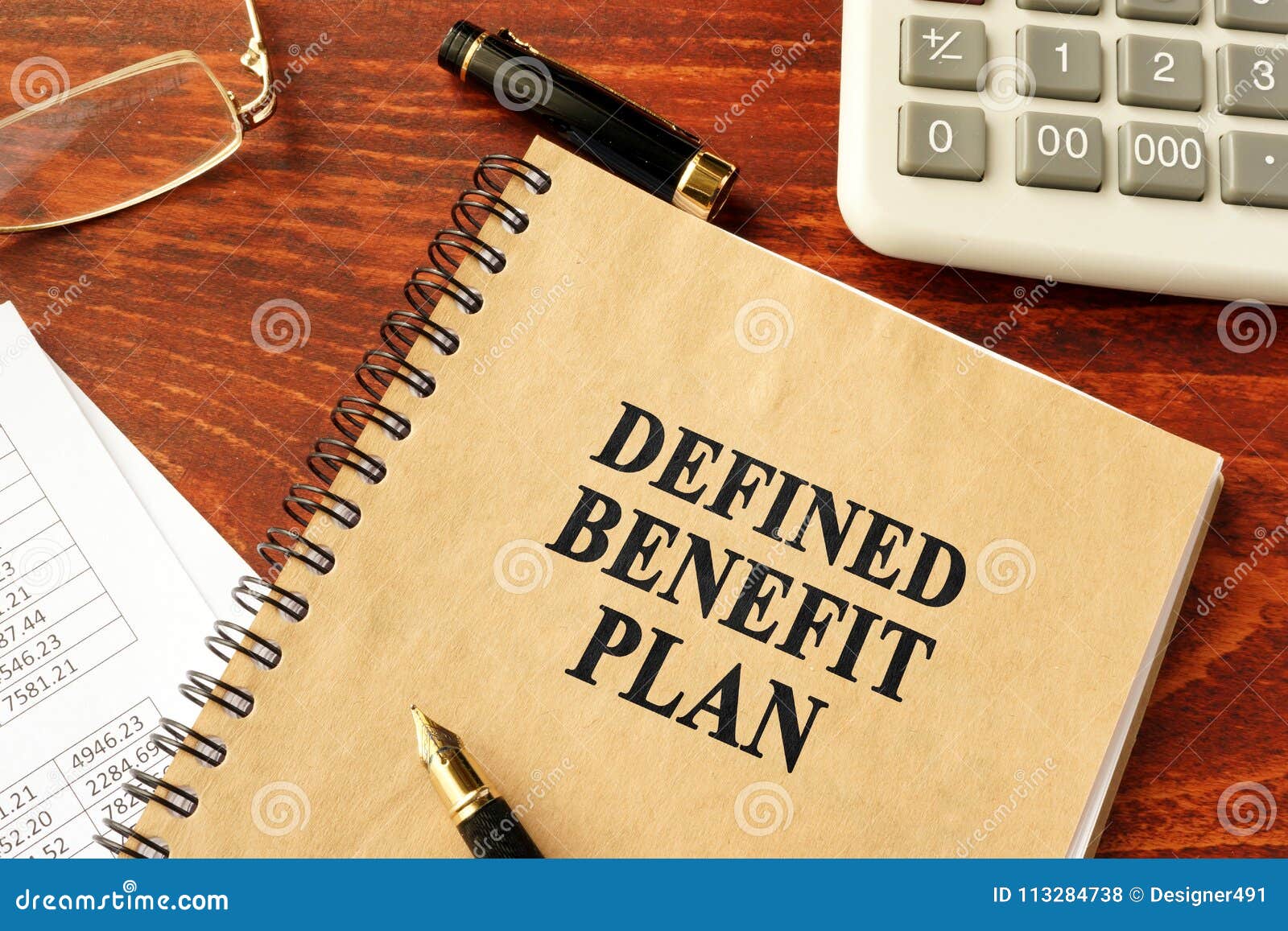 book with title defined benefit plan.