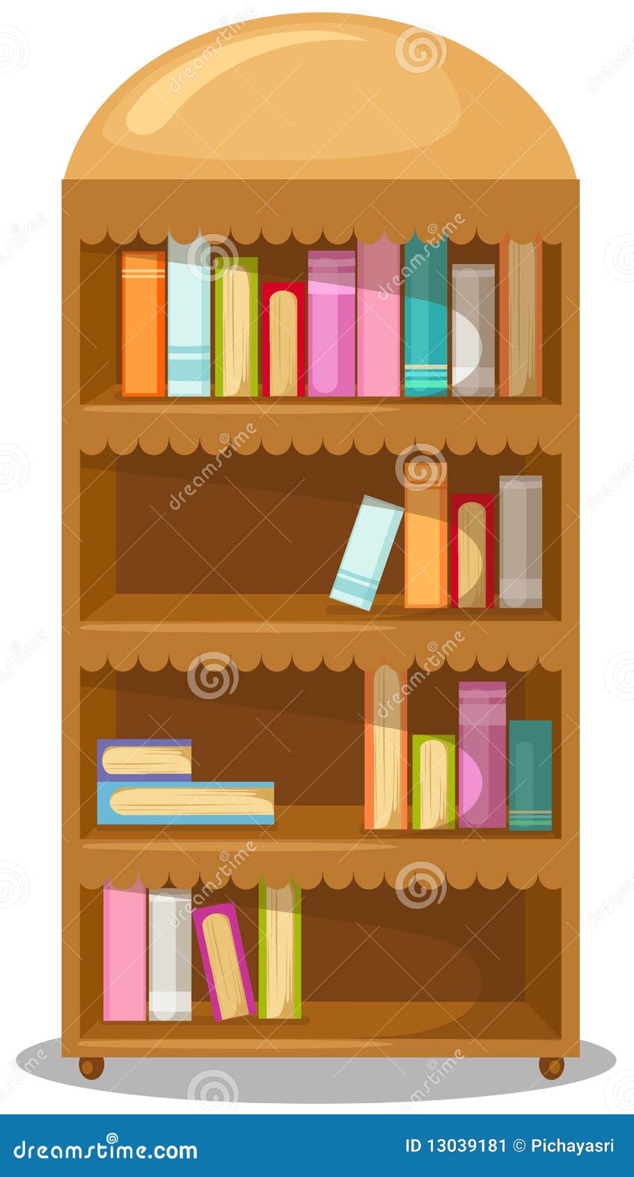 Bookcase Stock Image - Image: 13039181
