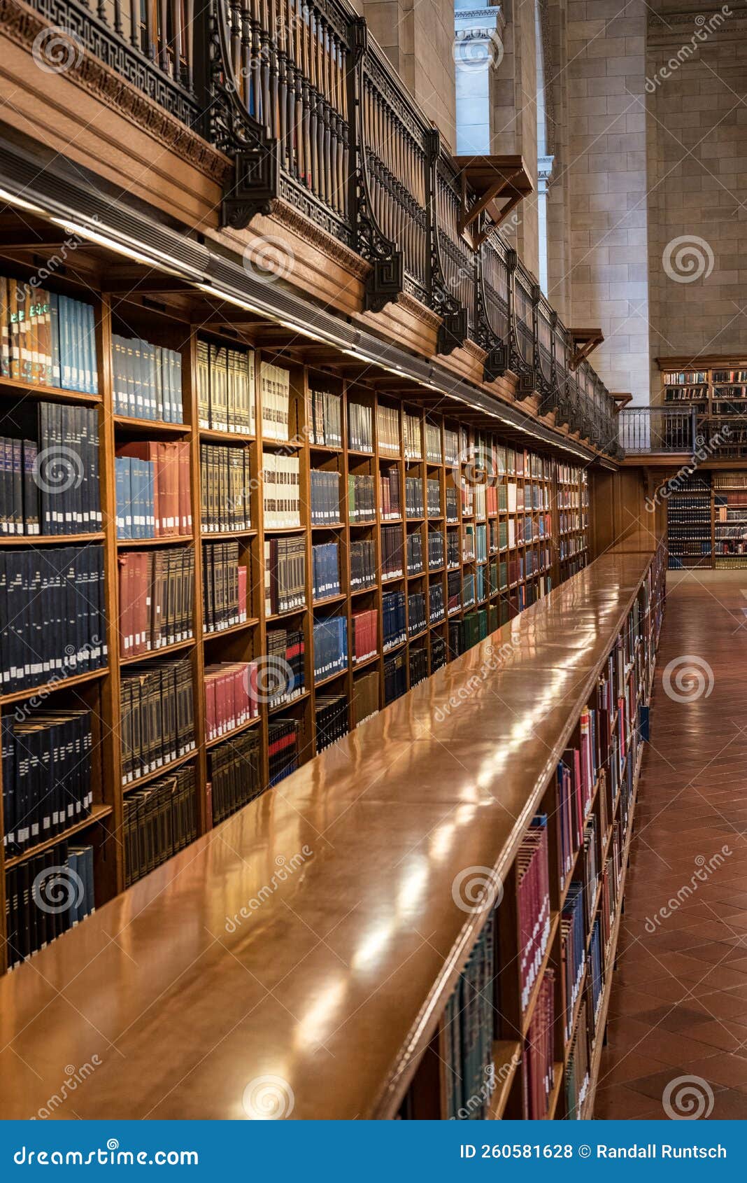 Bookcases in New York Public Library Stock Photo Image of york