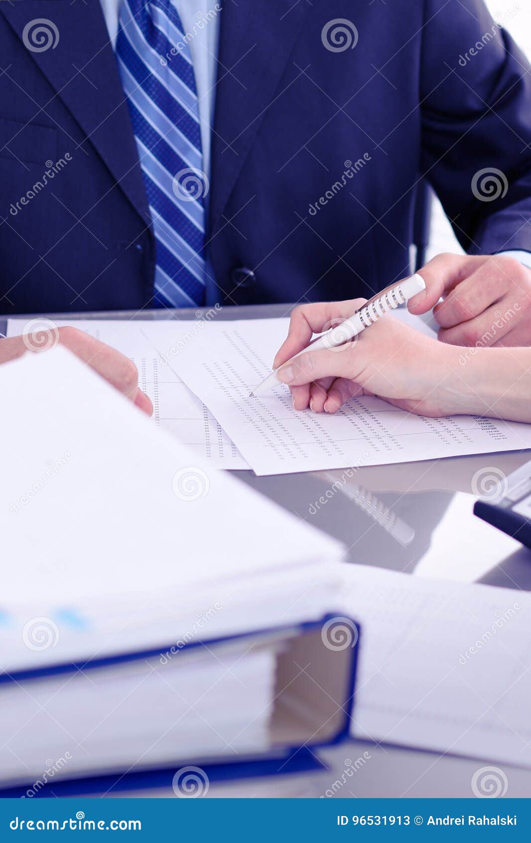 bookkeepers or financial inspector making report, calculating or checking balance. audit concept.