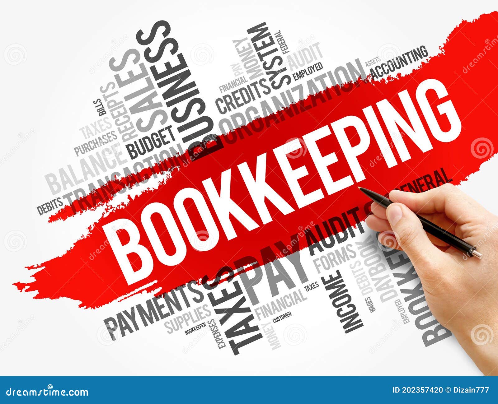 bookkeeping word cloud collage, business concept