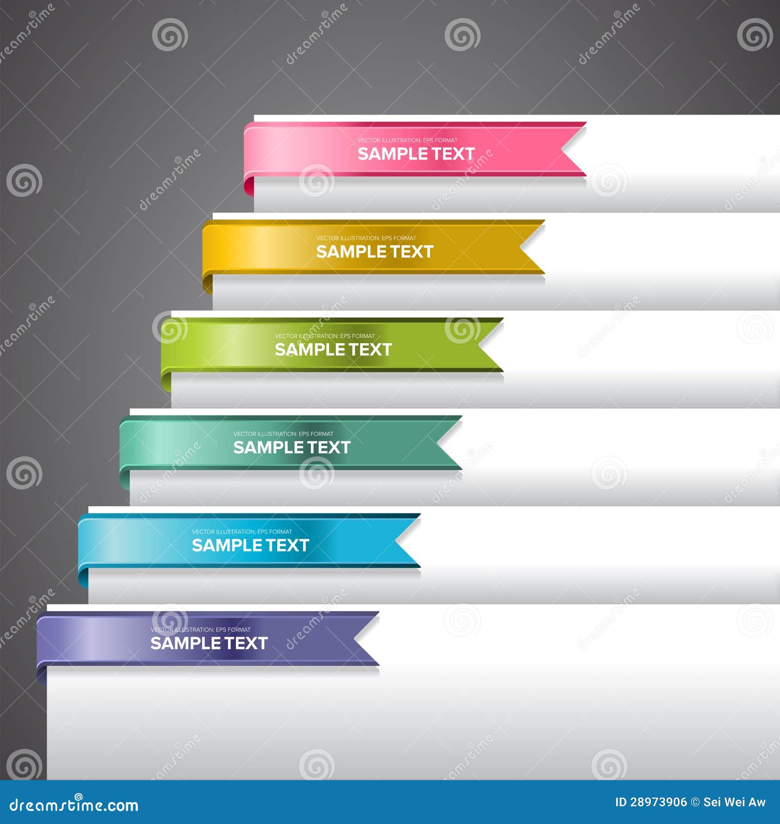 Bookmark Labels Ribbon stock vector. Illustration of colorful 28973906