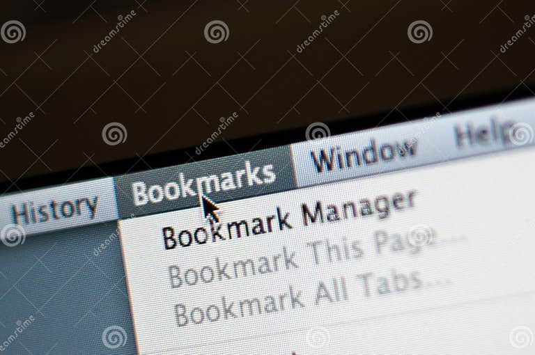 Bookmark menu stock photo. Image of page, tabs, menu 24250658