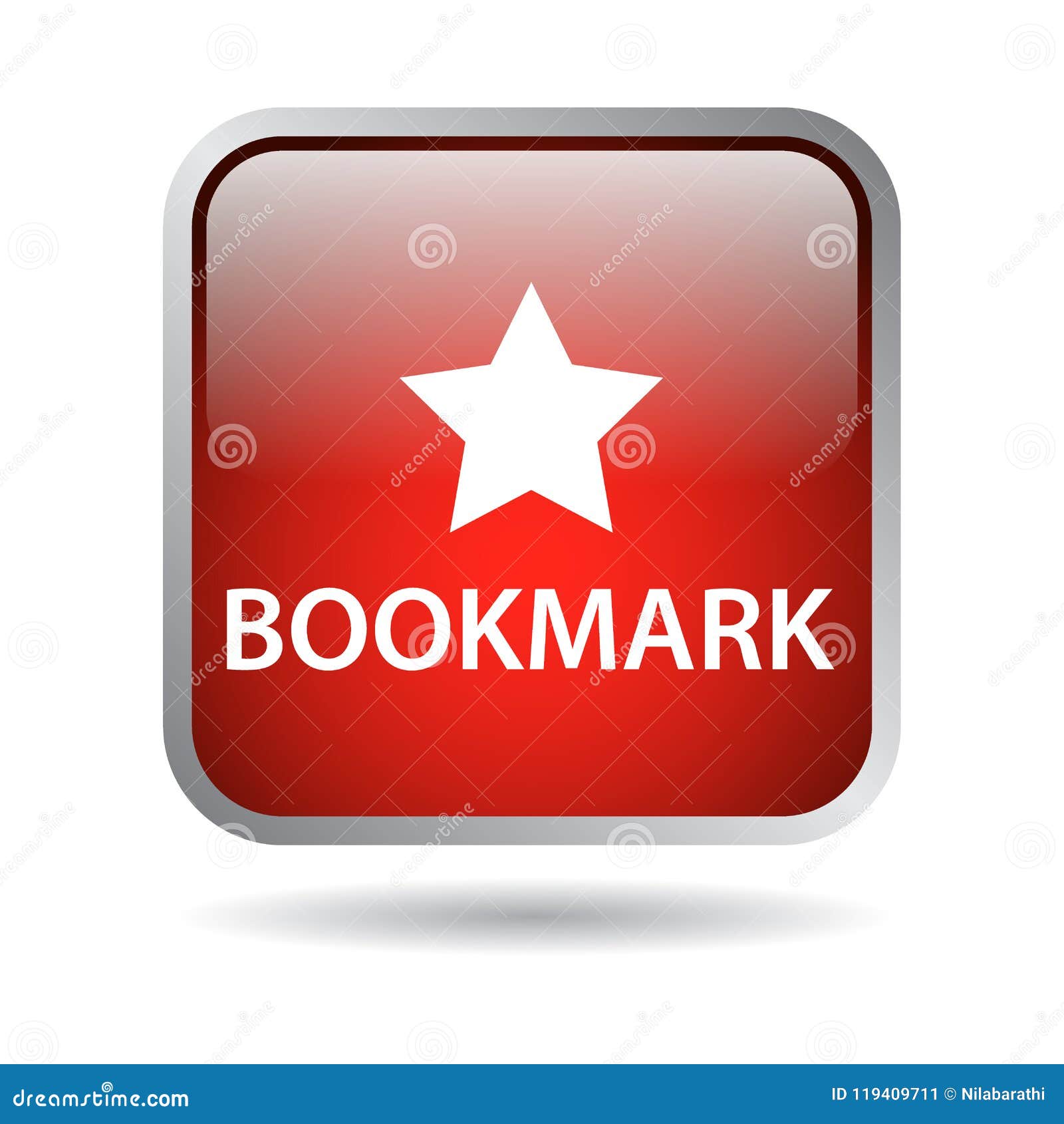 Bookmark web button stock illustration. Illustration of