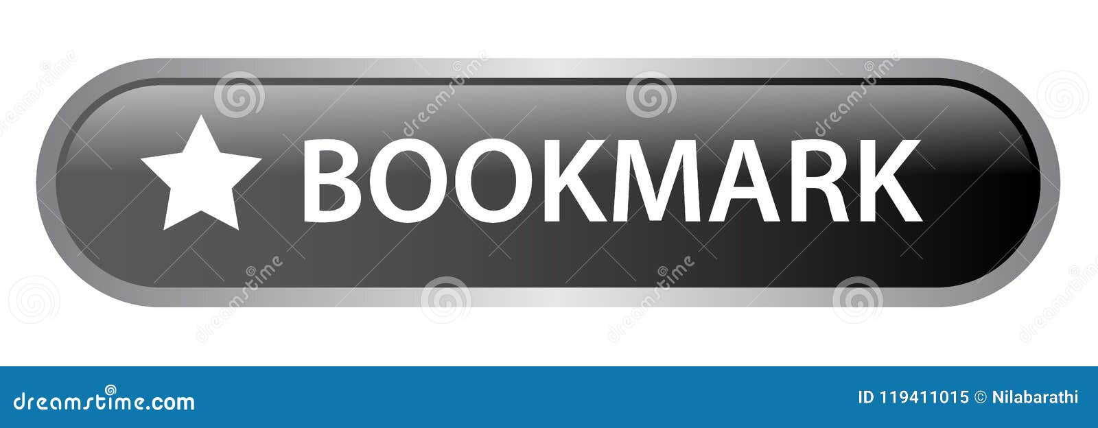 Bookmark Web Button Stock Illustration Illustration Of Icons 119411015