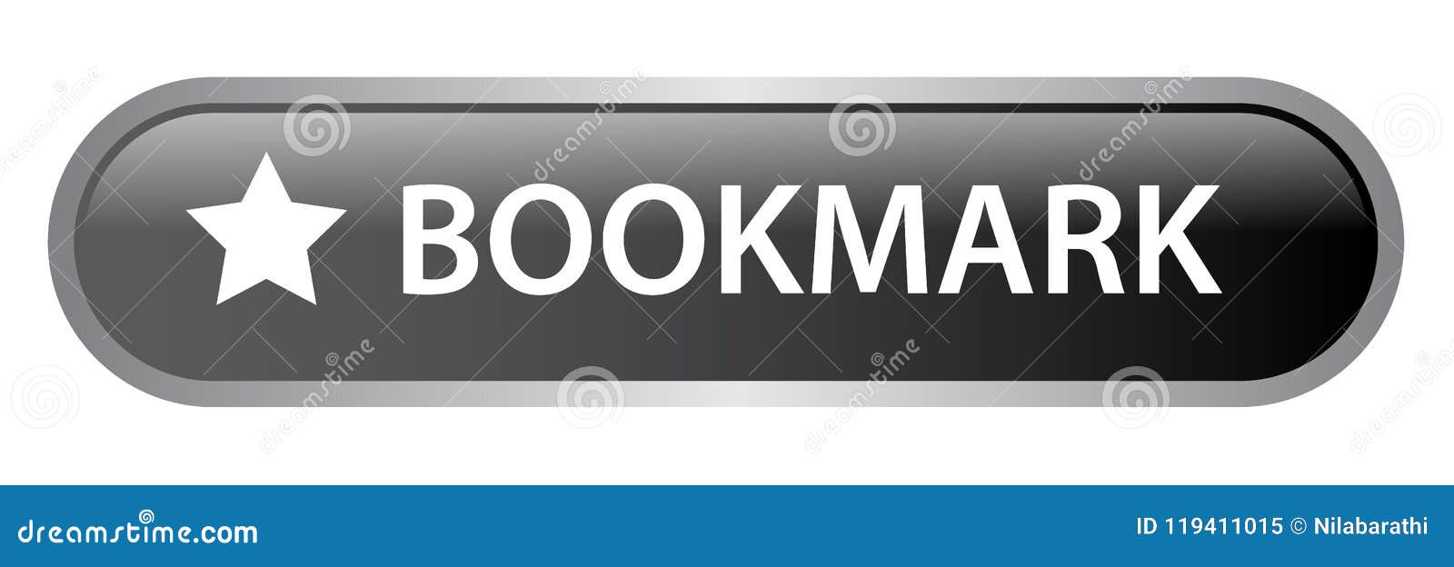 Bookmark web button stock illustration. Illustration of icons 119411015