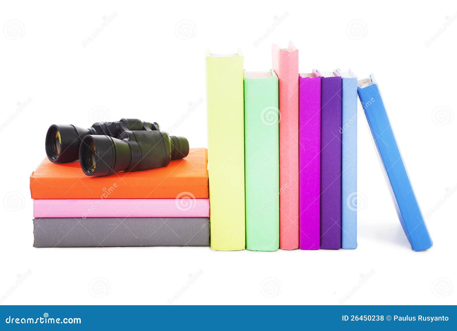Books and binocular stock photo. Image of book, learn 26450238