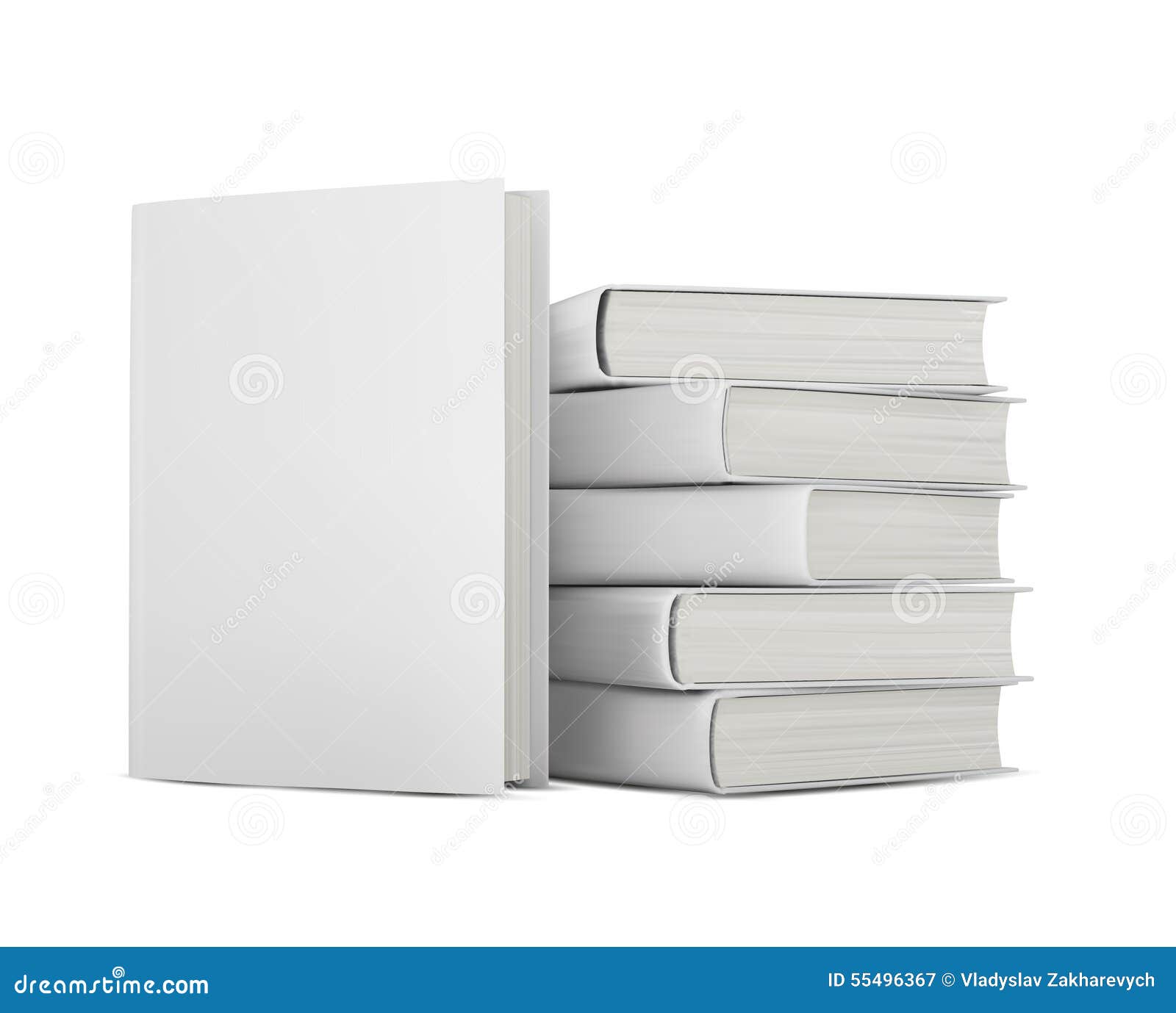 Books with blank covers stock illustration. Illustration of lexicon